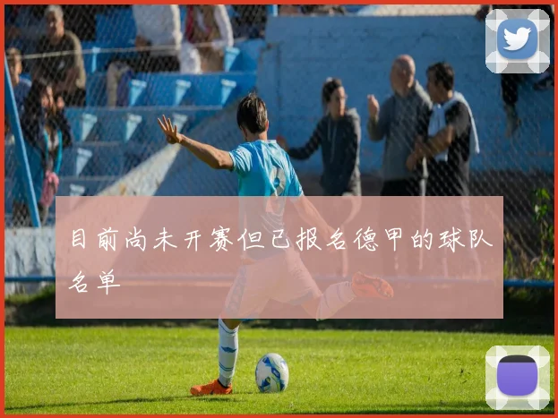 目前尚未开赛但已报名德甲的球队名单
